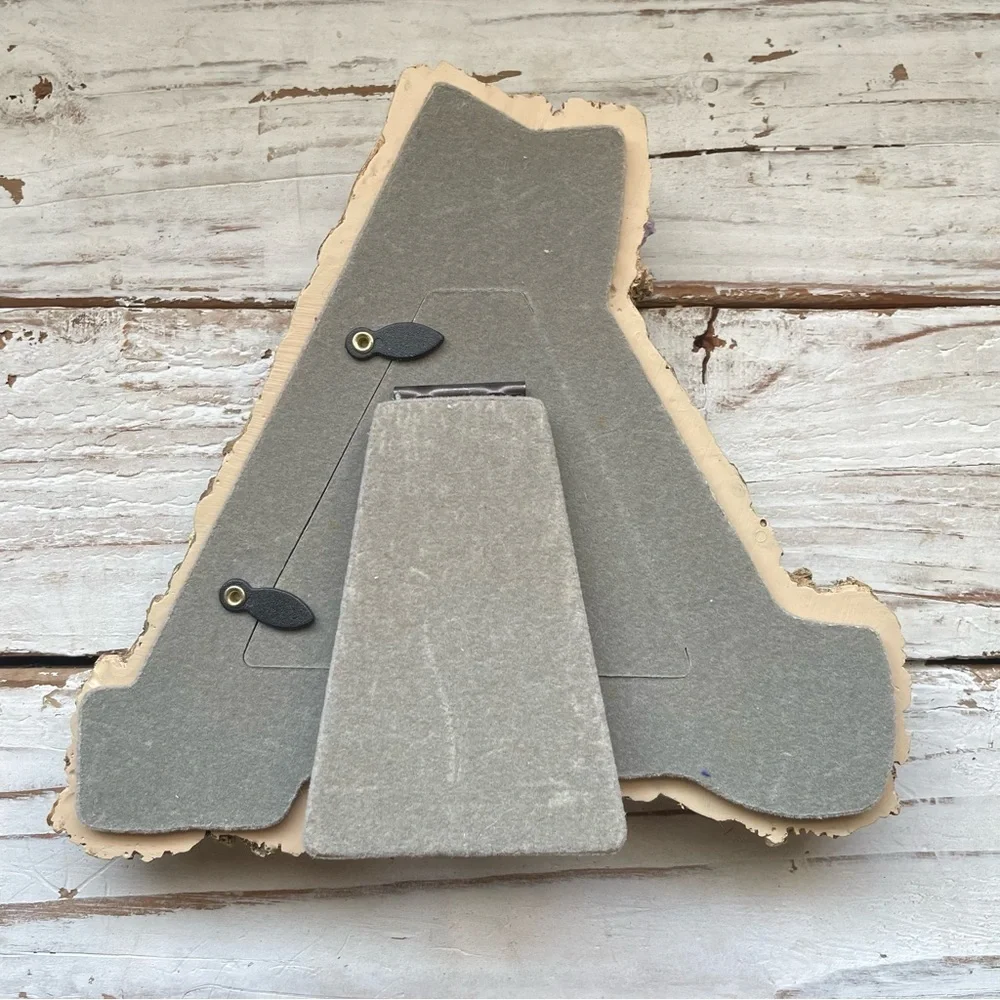 Rustic Triangle Photo Picture Frame 7”x7”Country Farmhouse Cottagecore Floral